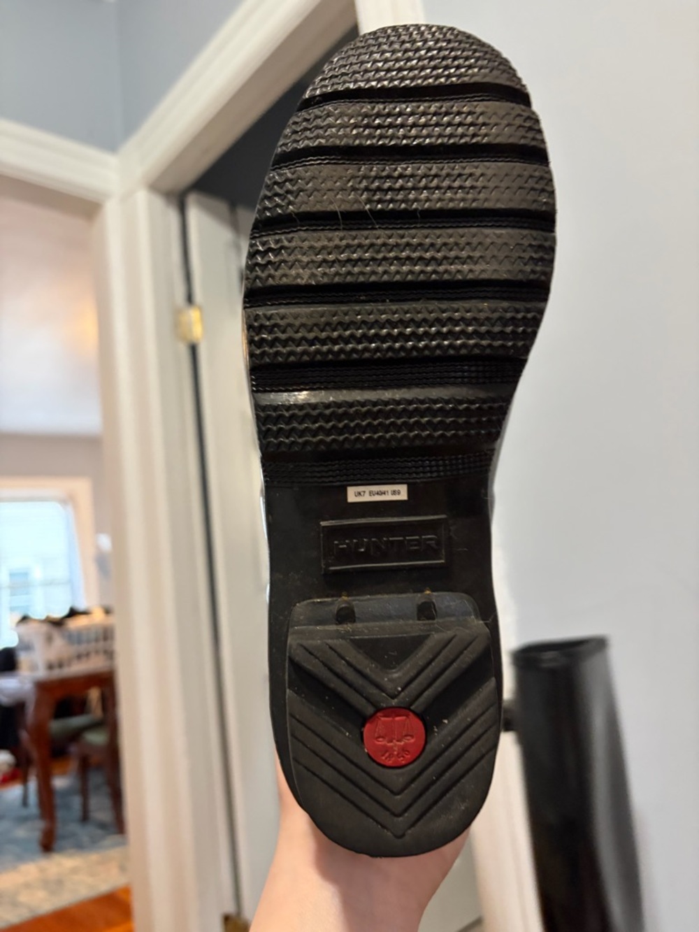 Classic Black Gloss Hunter Rain Boots - Picture 6 of 9